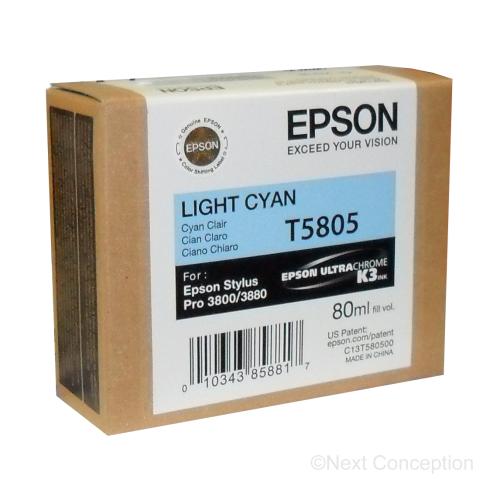 Absolute Toner T580500 EPSON ULTRACHROME LIGHT CYAN INK 80ML, STYLUS PRO 38 Epson Ink Cartridges