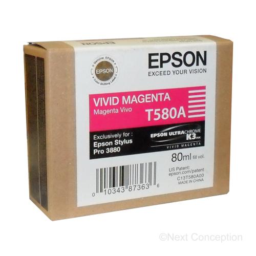 Absolute Toner T580A00 EPSON STYLUS PRO 3880 80 ML VIVID MAGENTA ULTRACHROM Epson Ink Cartridges