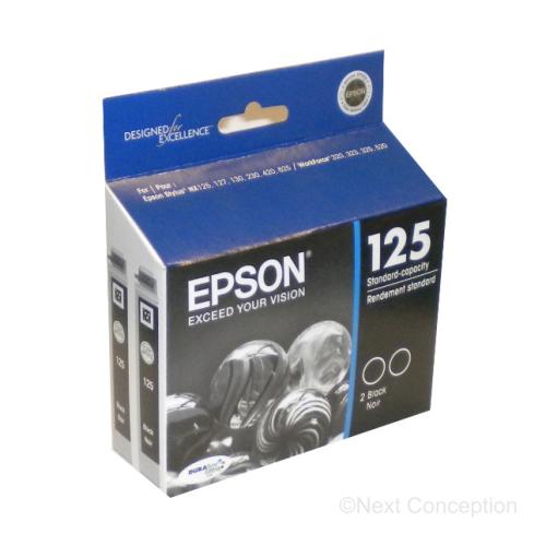 Absolute Toner T125120D2 EPSON BLACK DUALPACK, STYLUS NX125/127/420/625 Epson Ink Cartridges