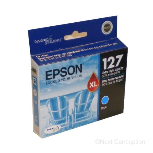 Absolute Toner T127220S EPSON DURABRITE ULTRA INK CYAN, EXTRA HIGHCAP. WO Epson Ink Cartridges