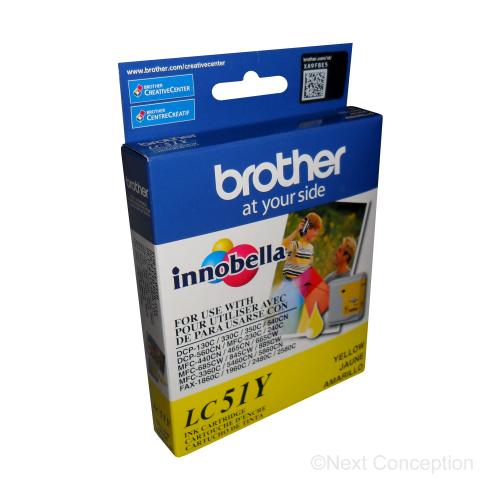 Absolute Toner LC51YS DCP130C/MFC240C YELLOW Brother Ink Cartridges