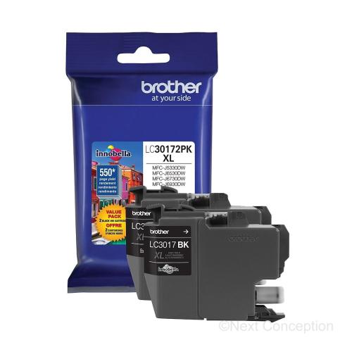 Absolute Toner LC30172PKS BLACK HY 2PK INK FOR MFCJ6530DW, MFCJ6930DW Brother Ink Cartridges