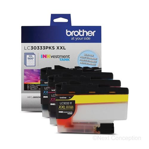 Absolute Toner LC30333PKS COLOUR 3PKS SUPER HIGH YIELD INKvestment INK CART Brother Ink Cartridges