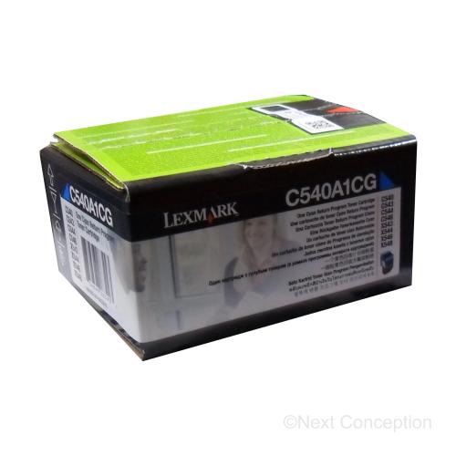 Absolute Toner C540A1CG C54X/X54X CYAN RETURN PROGRAM TONER CARTRIDGE, 1K Original Lexmark Cartridges