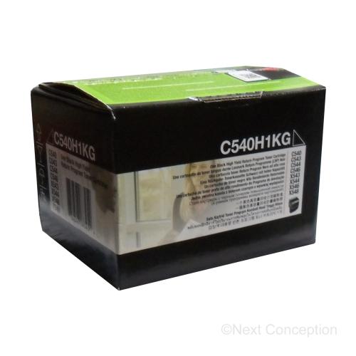 Absolute Toner C540H1KG C54X/X54X BLACK HIGH YIELD RETURN PROGRAM TONER CAR Original Lexmark Cartridges