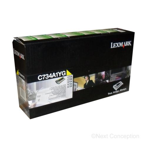 Absolute Toner C734A1YG C73X/X73X YELLOW RETURN PROGRAM TONER CARTRIDGE 6K Original Lexmark Cartridges