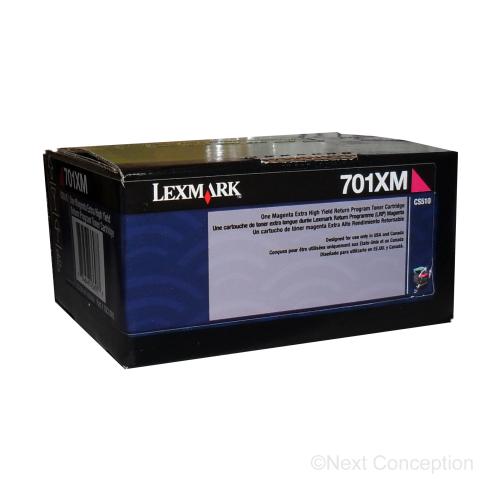 Absolute Toner 70C1XM0 LEXMARK 701XM MAGENTA EXTRA HIGH YIELD RETURN PROGRA Original Lexmark Cartridges