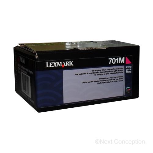 Absolute Toner 70C10M0 LEXMARK 701M MAGENTA RETURN PROGRAM TONER CARTRIDGE Original Lexmark Cartridges