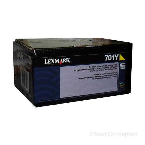 Absolute Toner 70C10Y0 LEXMARK 701Y YELLOW RETURN PROGRAM TONER CARTRIDGE Original Lexmark Cartridges