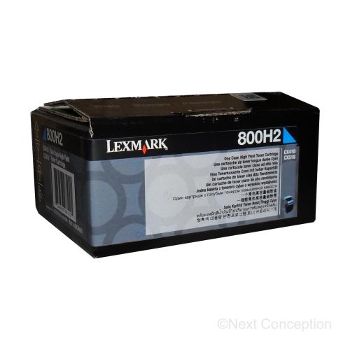 Absolute Toner 80C0H20 LEXMARK 800H2 CX410/510 CYAN HIGH YIELD TONER CARTRI Original Lexmark Cartridges