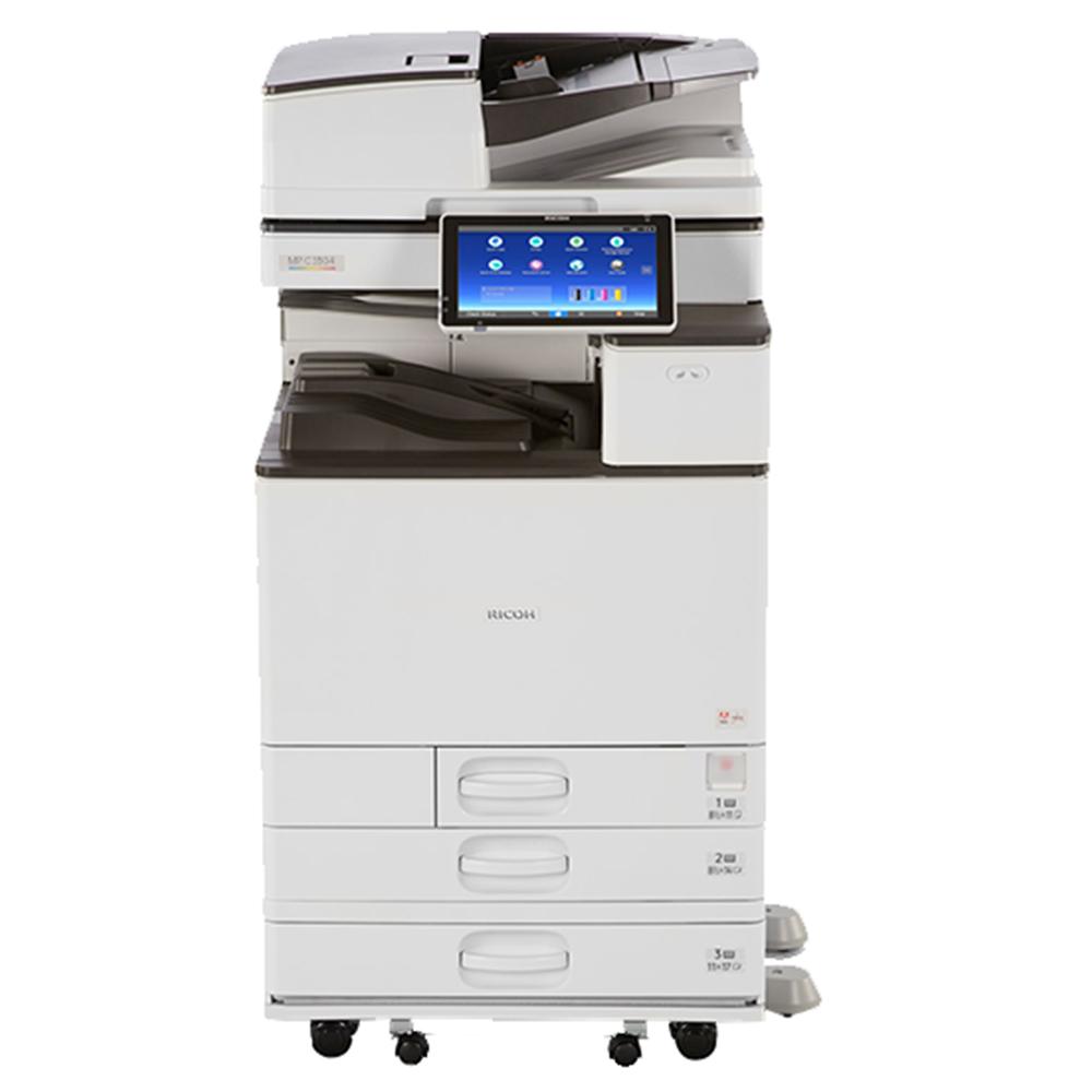 $64/Month Ricoh MP C3504 Color Laser Multifunction Printer Machine (Copy, Scan, Fax) 11X17, 12x18 With Duplex Printing and 1200x1200 Dpi Print Resolution