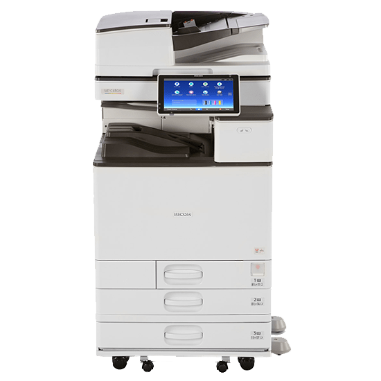 $65/Month Ricoh MP C4504EX 45PPM Office Color Laser Multifunction Printer Copier Scanner, Optional Fax, 11x17, 12x18 With 300GSM, One-Pass-Duplex