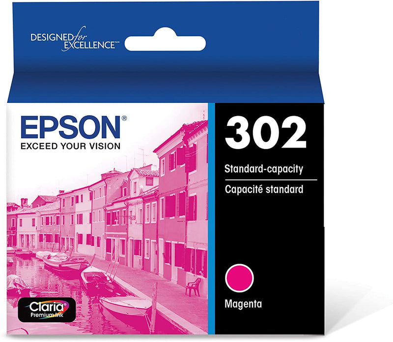 Absolute Toner T302320S EPSON T302 Claria Magenta Ink Standard Capacity, wi Epson Ink Cartridges