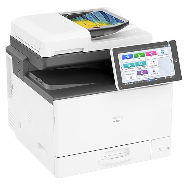 Absolute Toner Ricoh IM C300F (Meter Only 1k Pages) Color Laser Multifunction Printer Copier Scanner Facsimile For Office - $39.99/Month Showroom Color Copiers