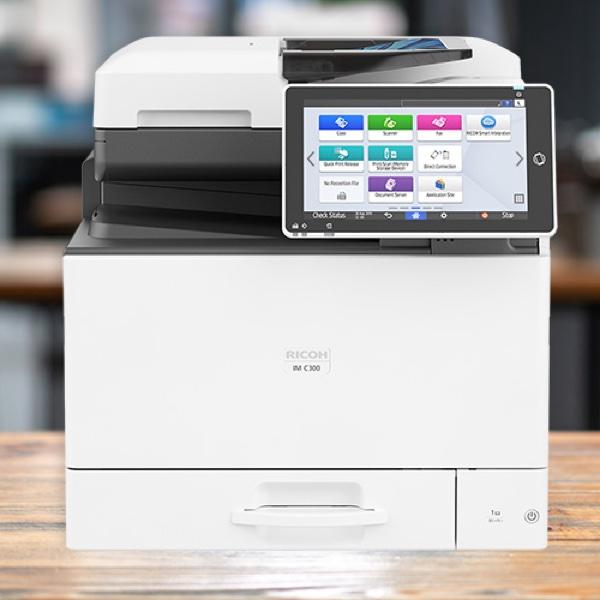 Absolute Toner Ricoh IM C300F (Meter Only 1k Pages) Color Laser Multifunction Printer Copier Scanner Facsimile For Office - $39.99/Month Showroom Color Copiers