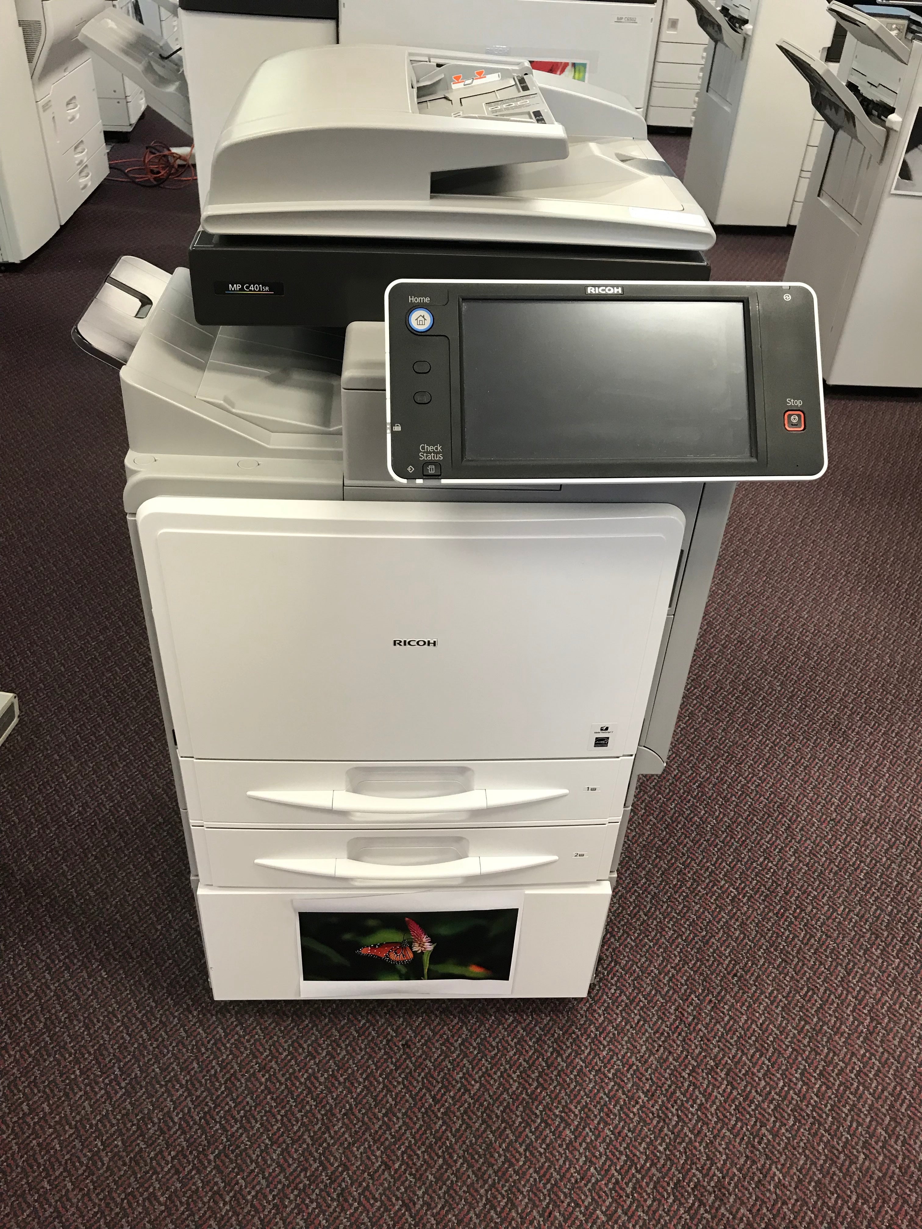 Ricoh MP C401 C401sp Color Multifunction Laser Printer - REPOSSESSED Only 53k Pages Printed - Precision Toner