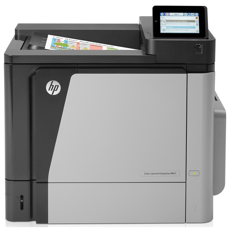 Absolute Toner HP LaserJet Enterprise M651 Color Laser Photo Printer Duplex, Network, Fast & very economical For Office Use Showroom Color Copiers