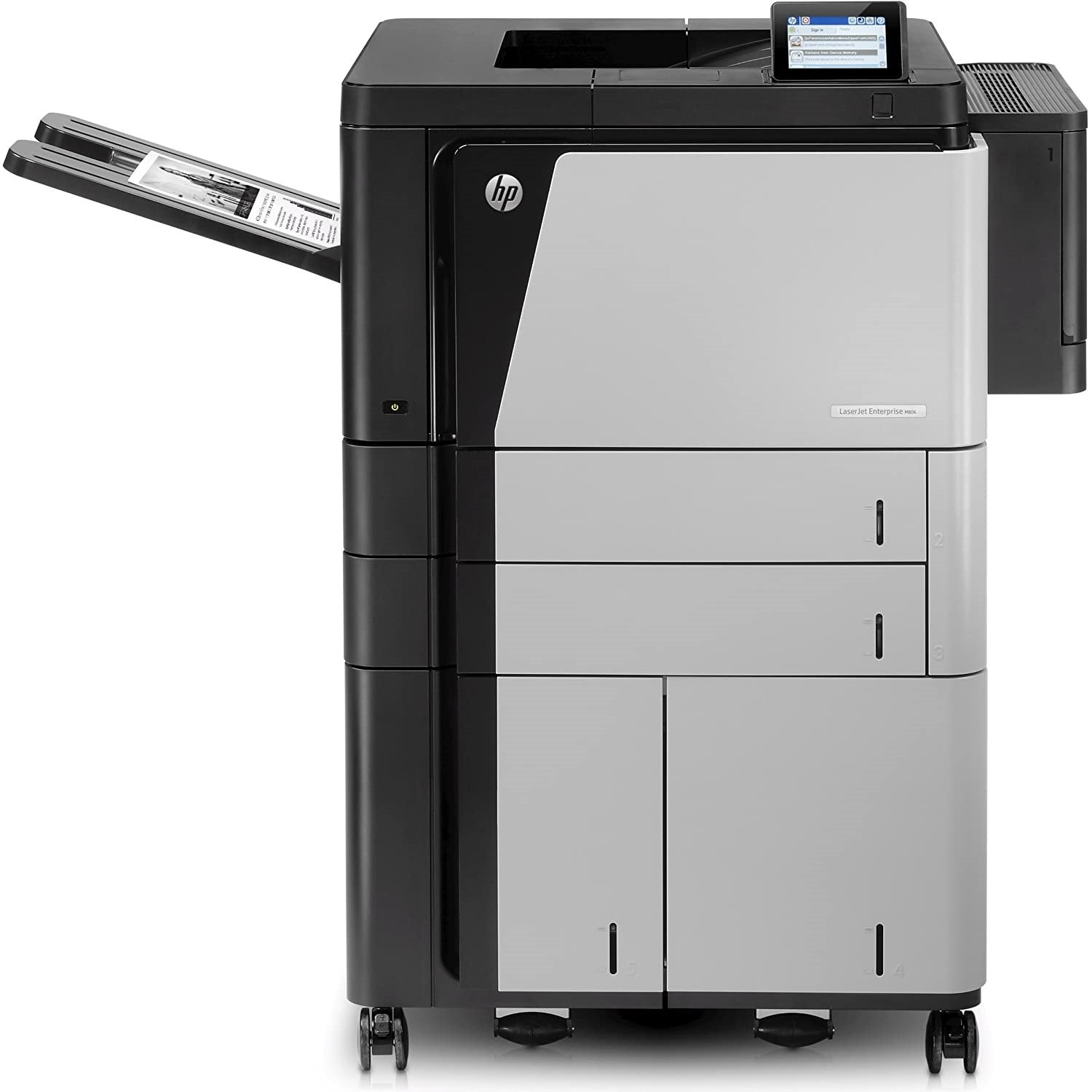 Absolute Toner HP LaserJet Enterprise M806 (Meter Only 3700 pages) Super High Speed Monochrome Multifunction Laser Printer, 11x17 Larger Economical Toner | M806x+ Black & White Laser Printer - $35/Month Showroom Monochrome Copiers