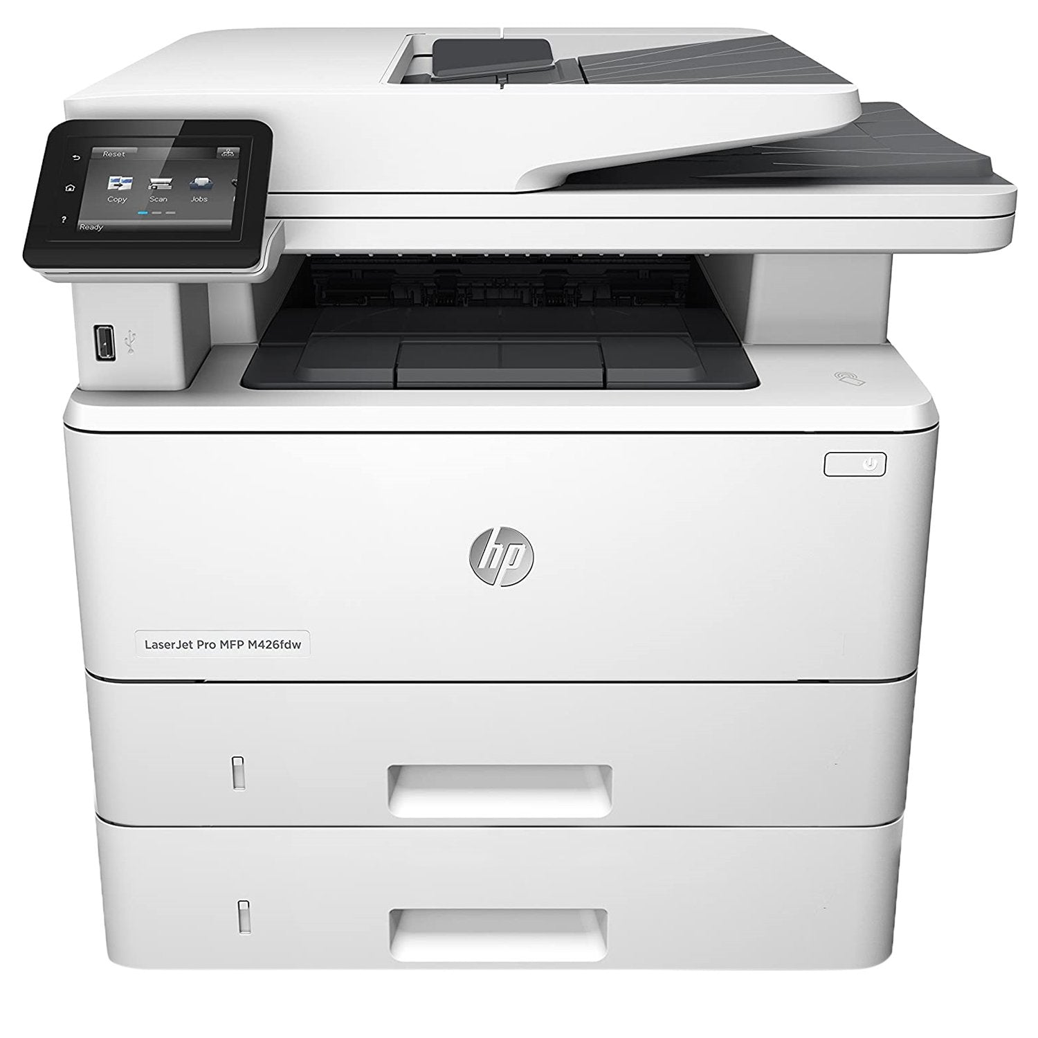 Absolute Toner HP LaserJet Pro M426fdw B/W Monochrome Multifunction Wireless Laser Printer Copier Scanner With 2 Paper Cassette (F6W15A) Showroom Monochrome Copiers