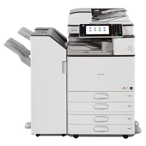 Absolute Toner Ricoh MP C3003 Color Copier Scanner Laser Printer Fax 12x18 with Booklet Maker Finisher Showroom Color Copiers