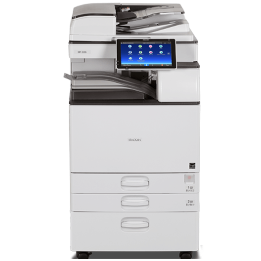 Absolute Toner $59/month Ricoh Monochrome B/W IM C2555 Multifunction Laser Printer Copier Scanner with iPad Style LCD (11x17/12x18) Showroom Monochrome Copiers