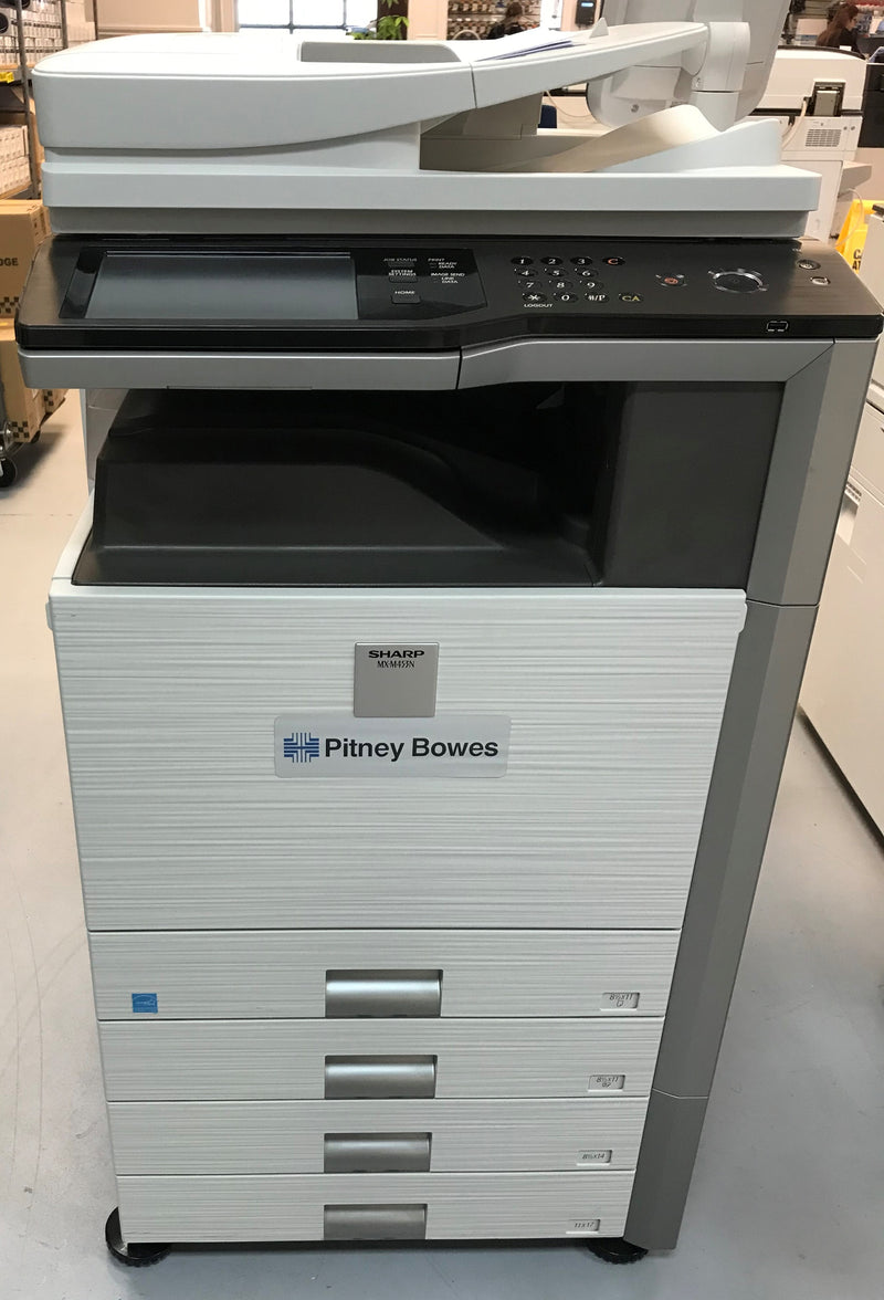 Sharp MX-M453N Black and White Laser Multifunction MFP Copier Printer Scanner 45PPM - Precision Toner