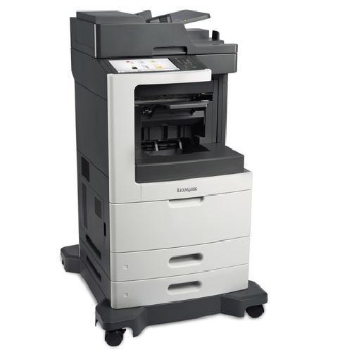Absolute Toner REPO Lexmark MX810de B/W Monochrome Multifunction Laser Printer Copier Scanner With 2 Paper Trays, Large LCD For Office Showroom Monochrome Copiers