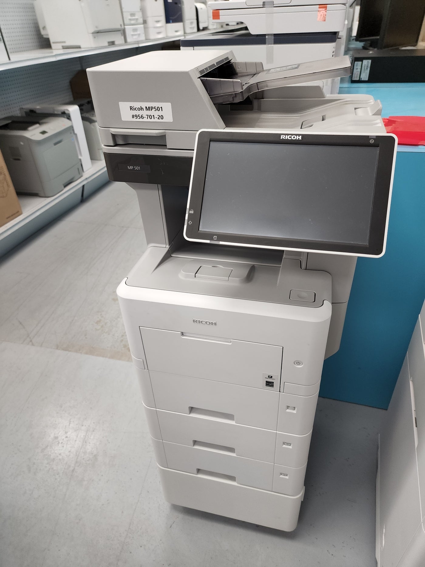 Mp501 $35/Month Ricoh MP 501 50PPM A4 Monochrome Laser Multifunction Photoco ...