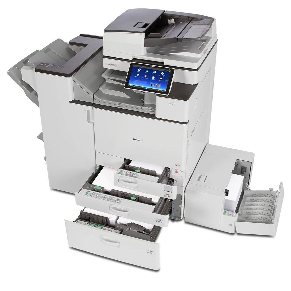 $65/Month Ricoh MP C4504 45PPM Color Laser Multifunction Photocopier Printer Scanner Fax 11X17, 12x18 With Duplex Printing For Office