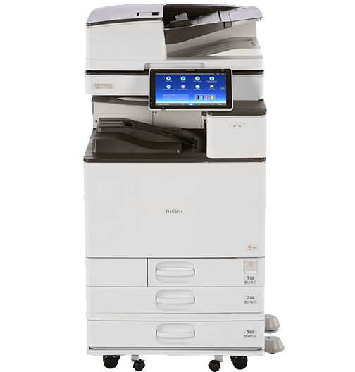 Absolute Toner Ricoh MP C4504 Full Size Color Laser Multifunction Printer Copier Scanner 11X17, 12x18 For Office (ALL-INCLUSIVE BULK PAGES INCLUDED) Showroom Color Copiers