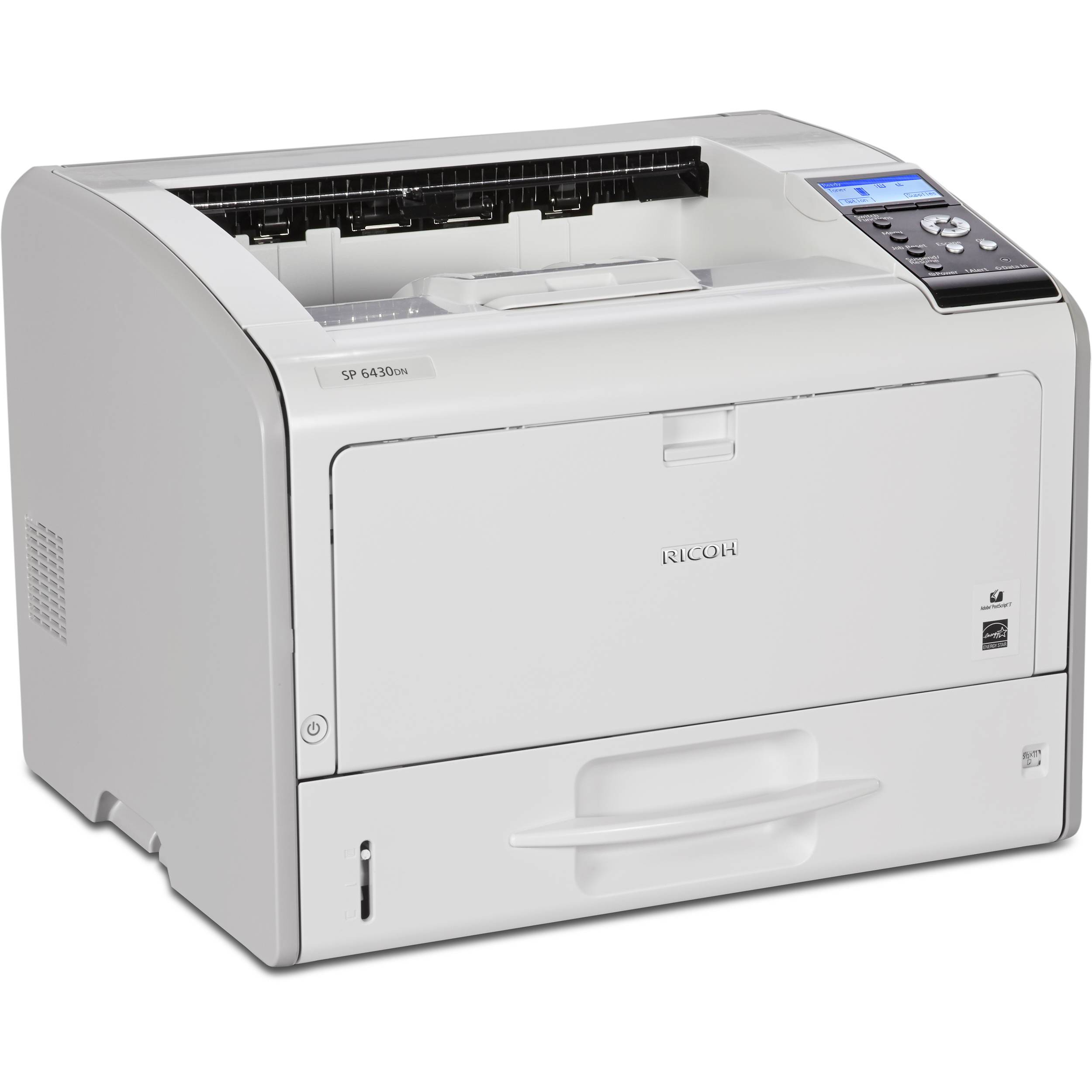 Absolute Toner Ricoh SP 6430DN Monochrome LED Laser Printer, Small Size Super Economical (Optional 2nd Tray), 11x17 For Office Use Showroom Monochrome Copiers
