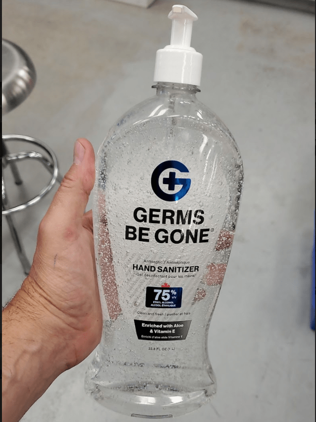 Absolute Toner From $14.99 LARGE (33.8 OZ) 1 Liter Germs Be Gone® 75% Alcohol, Aloe and Vitamin E Health CANADA Approved - GEL Hands Sanitizer Sanitizer