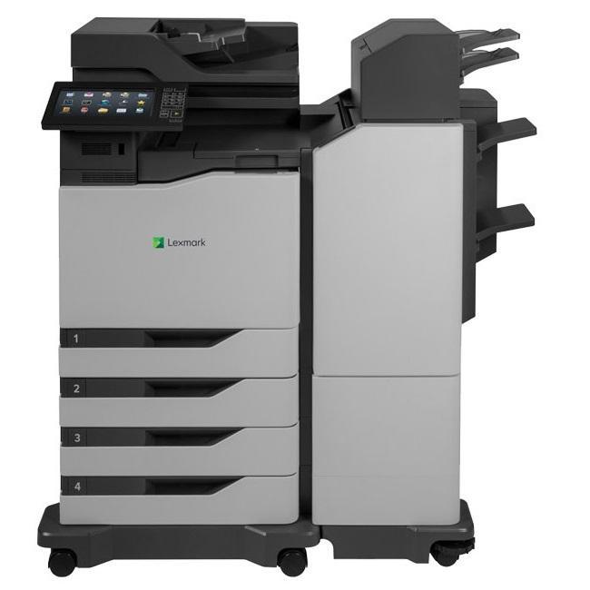 Absolute Toner $119.95/Month Lexmark XC8160 Color Multifunction Laser Printer Copier Scanner With Internal Finishing For Office Use Showroom Color Copiers