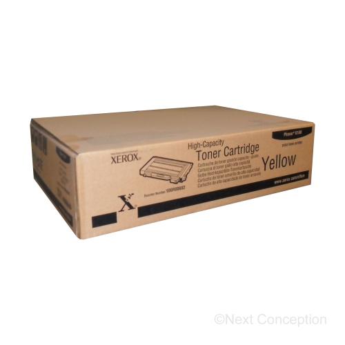 Absolute Toner 106R00682 PHASER 6100 YELLOW HIGH CAPACITY TONER CARTRIDGE Original Xerox Cartridges