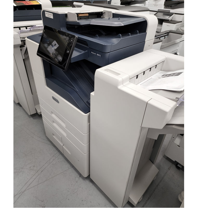 Xerox Altalink B8055 55PPM Monochrome Multifunction Laser Copier Printer Color Scanner With Finisher Stapler And Built-in Mobile Connectivity