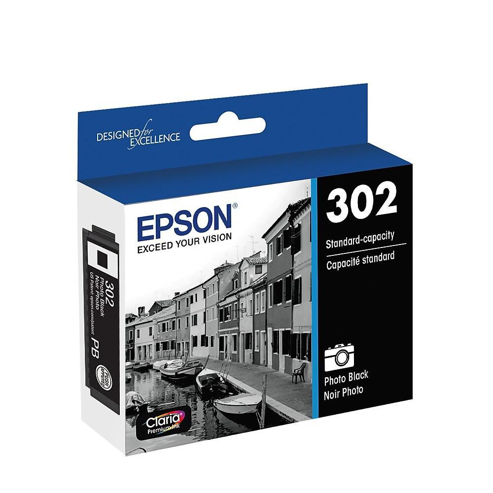 Absolute Toner T302120S EPSON T302 Claria Photo Black Ink Standard Capacity Epson Ink Cartridges