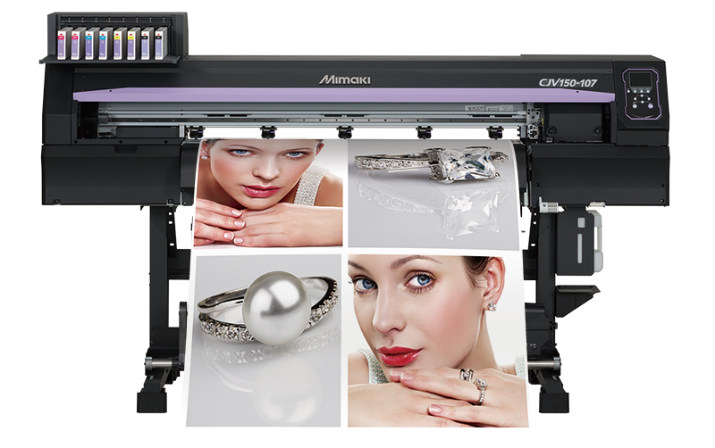 Absolute Toner $195/month - MIMAKI PLOTTER CJV150-75 INTEGRATED PRINTER/CUTTER - (32" WIDE) PRINT & CUT Large Format Printer